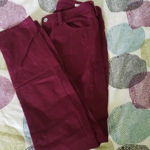 Maroon Jeans SIZE 1